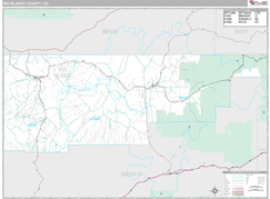 Rio Blanco County, CO Digital Map Premium Style